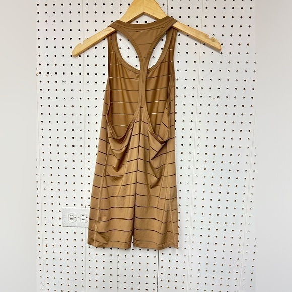 Athleta Stripe Mesh High Neck Top - Picture 3 of 5
